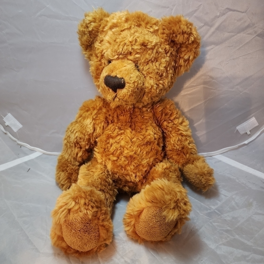 Russ Bearie & Co Timber Fuzzy Brown Teddy Bear Plush Stuffed Animal Toy 14" EUC